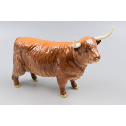 257 - A Beswick Highland Cow Figure, Approx 5