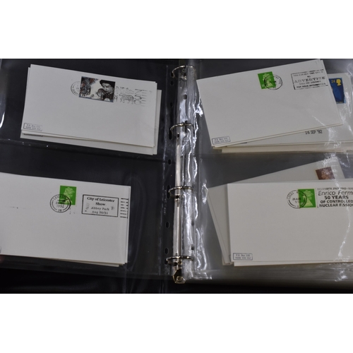 476 - Three Binders of 'The Postmark Club' Stamped Envelopes 1978-1996