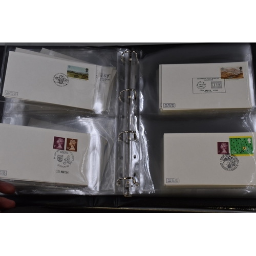 476 - Three Binders of 'The Postmark Club' Stamped Envelopes 1978-1996