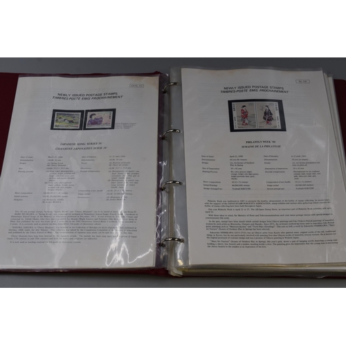 477 - Folder Full of Japanese Mint Stamps, includes Energy Conservation, Pharmacology, Athletic Meet, Toky... 