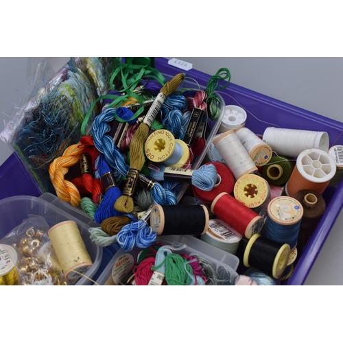 486 - Large Selection of Crafting Haberdashery Threads and Materials