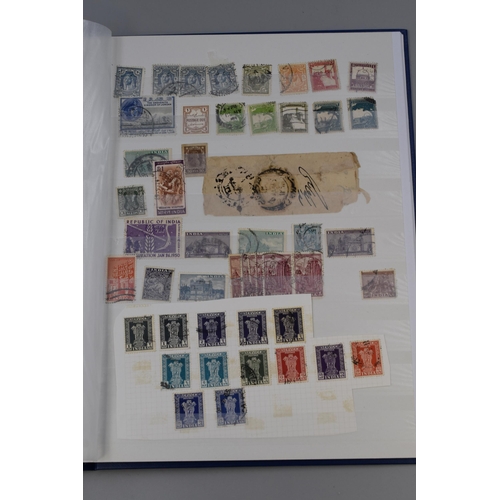 491 - Stock Album Containing a Selection of Vintage Stamps, includes Palestine and India