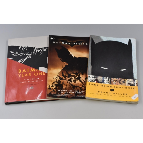 504 - Three Batman Comic Story Books includes The Dark Knight Returns, Batman Year One and Batman Begins