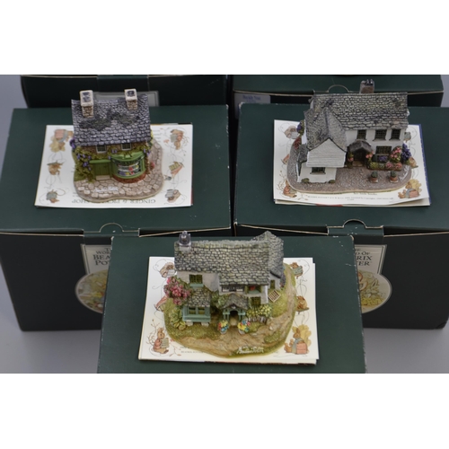 306 - Five Boxed Lilliput Lane The World of Beatrix Potter Cottage Complete with Deeds and Boxes including... 