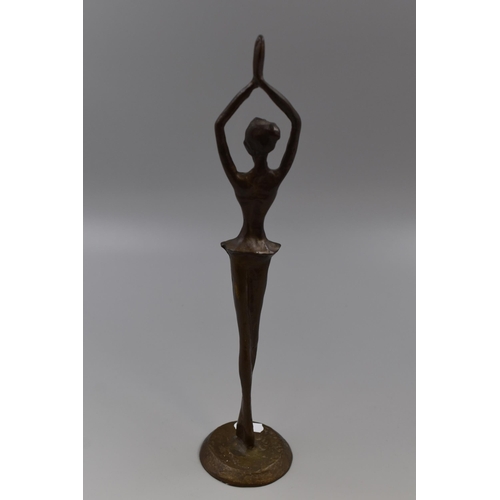 313 - Bronze Figural Ballet Dancer Ornament (14.5”)