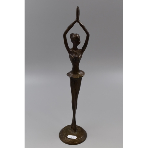 313 - Bronze Figural Ballet Dancer Ornament (14.5”)