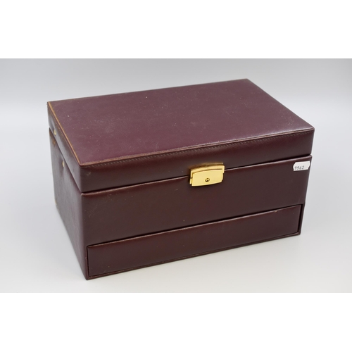 315 - Large Concertina Jewellery Box with Unsorted Jewellery Contents