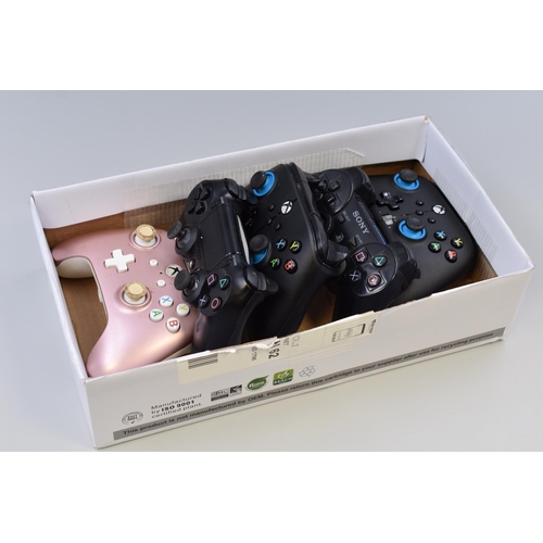 533 - Five Game Controllers to include Sony Wireless, untested