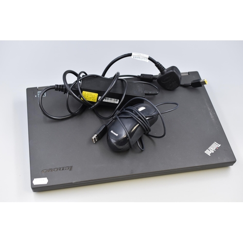 539 - Lenovo ThinkPads Intel Core i5-4200M Laptop Including Microsoft Mouse and AC Adaptor Charging Cable ... 