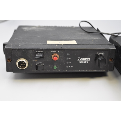 544 - Two Taxi Radio Systems (Zycomm UT5000), With Speaker. AF