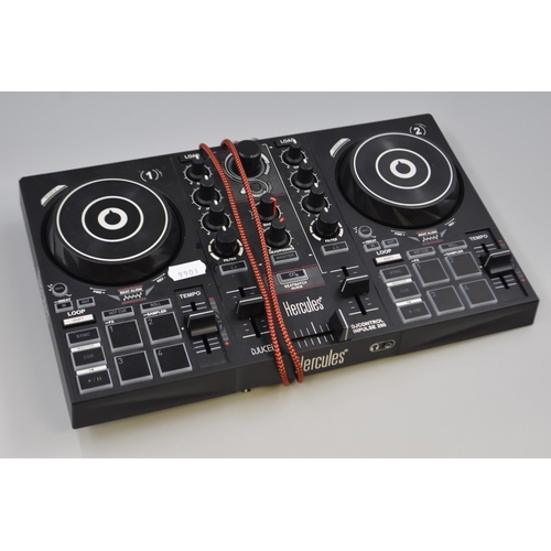 545 - Hercules DJControl Inpulse 200 – DJ controller - 2 tracks with 8 pads and sound card. Powers o... 