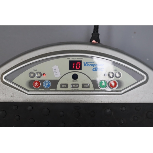 670 - A Vibrapower Disc Whole Body Vibration Plate, Powers on When Tested