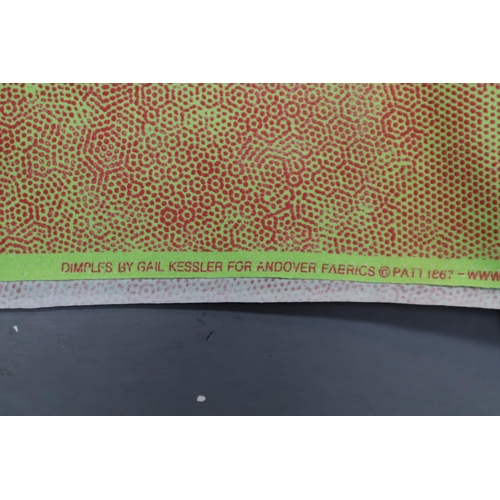 557 - Approx. 6M of “Dimples” Lime Patterned Fabric by Gail Kessler for Andover Fabrics