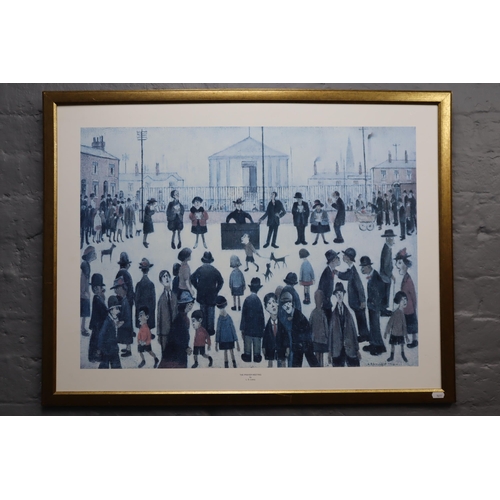 683 - L S Lowry Framed Print entitled The Prayer Meeting (34