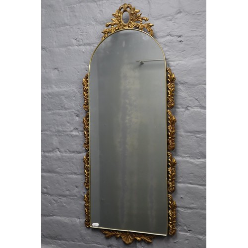 687 - Ornate Gilt Framed Regency Style Wall Mirror (36