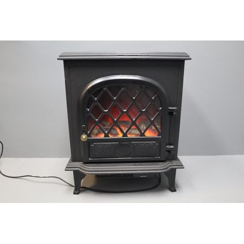 691 - Creative Fires Electric Fireplace Heater (Powers On When Tested) Approx 27