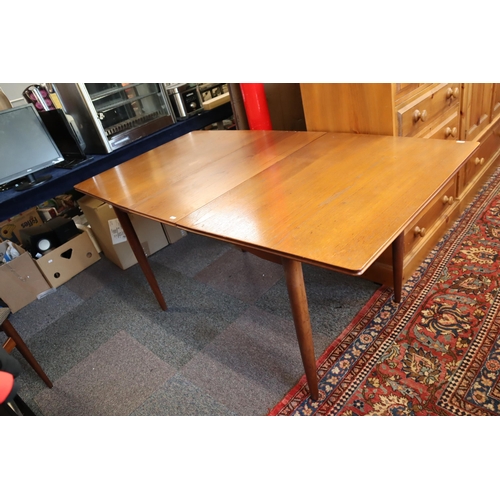 607 - Mid Century Scandinavian Style Extending Table and Two Chairs (table Extended measures 60