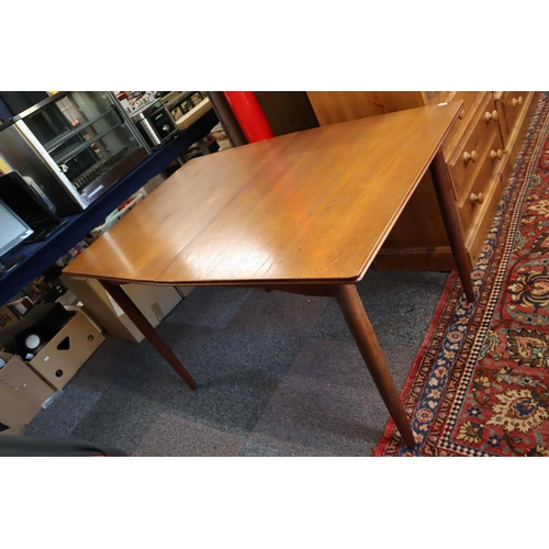 607 - Mid Century Scandinavian Style Extending Table and Two Chairs (table Extended measures 60