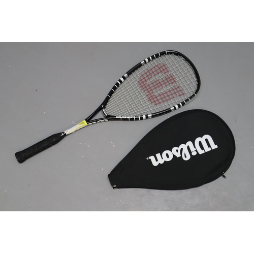 703 - Wilson Hyper Hammer 120 Lightweight Squash Racket in Wilson Bag