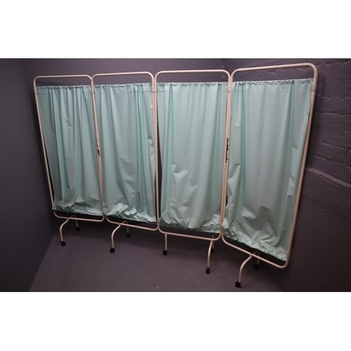 612 - Vintage Hospital Folding Privacy Screen (Height 66