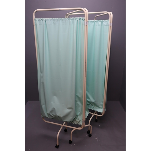 612 - Vintage Hospital Folding Privacy Screen (Height 66