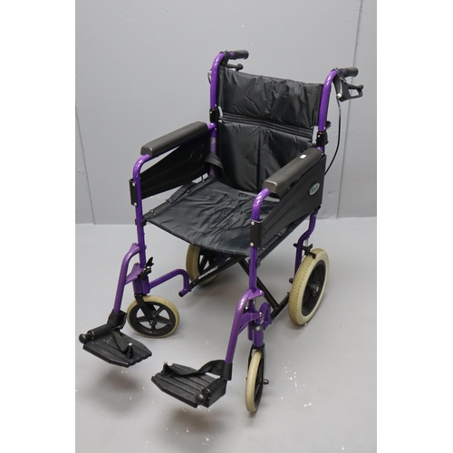 613 - Day Folding Wheelchair with Twin Braking System and Footrest