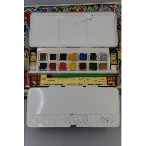 623 - Three Vintage Paint Sets (Two Are Used). Includes Winsor & Newton, Robin Hood Painting Set, And ... 