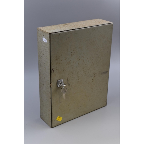 723 - Lockable Metal Key Cabinet (14