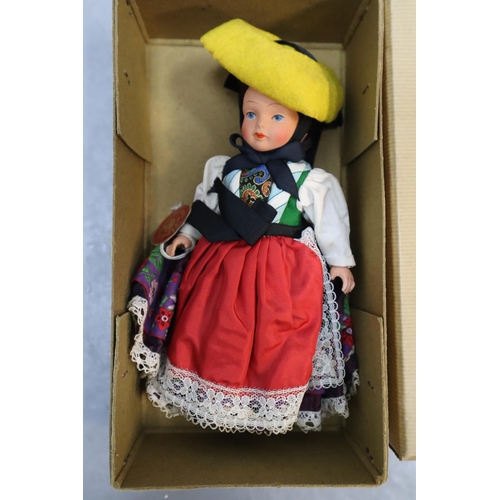 628 - Twelve Boxed Vintage Dolls. Includes Ashton-Drake Baby Mickey, 'Davina', Collectors Costume Dolls, A... 