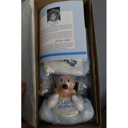 628 - Twelve Boxed Vintage Dolls. Includes Ashton-Drake Baby Mickey, 'Davina', Collectors Costume Dolls, A... 