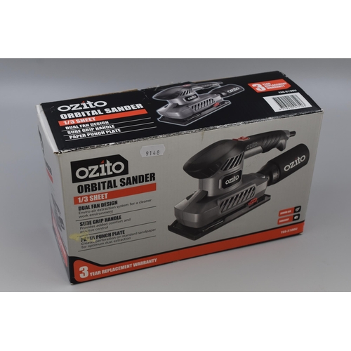 738 - Ozito Orbital Sander (Powers On When Tested)