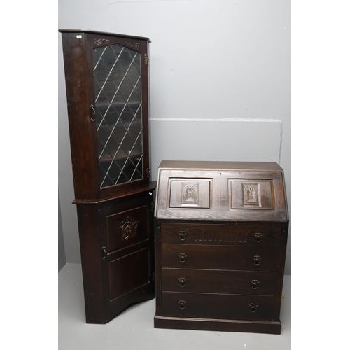 651 - Two Pieces of Fine Quality Vintage Webber of Lymington Solid Of Furniture to include a Four Drawer W... 