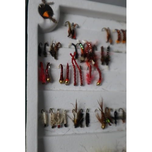 744 - Fly Fishing Lot - Includes Flys in Cases, Orvis Reel, and a selection of Lines in Carry Bag