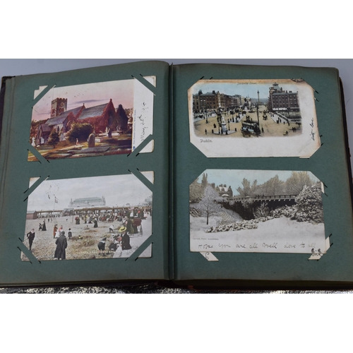 772 - Two Vintage Postcard Albums, includes Handwritten Vintage Postcards Going Back to Early 1900’s. Incl... 