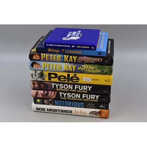 775 - A Selection of Books, Mostly Autobiographies. Includes Peter Kay 'The Sound of Laughter', Tyson Fury... 