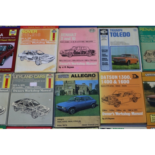 854 - A Selection of Thirty Car Manuals, Mostly Haynes