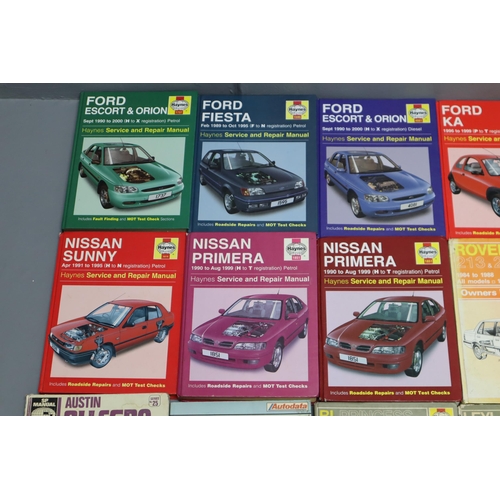 854 - A Selection of Thirty Car Manuals, Mostly Haynes