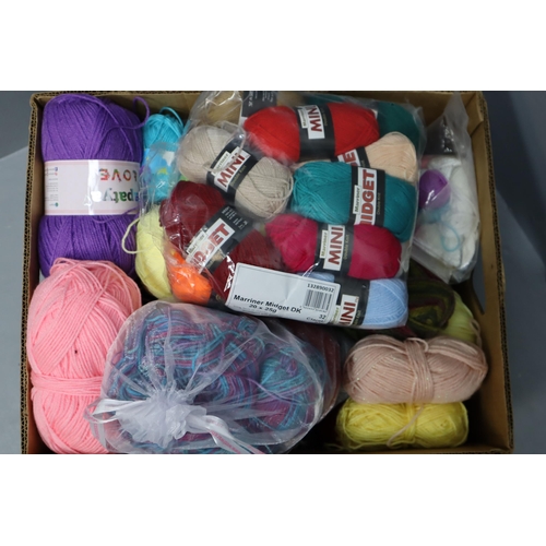 844 - A Large Selection of Knitting Wool, Various Colours and Sizes