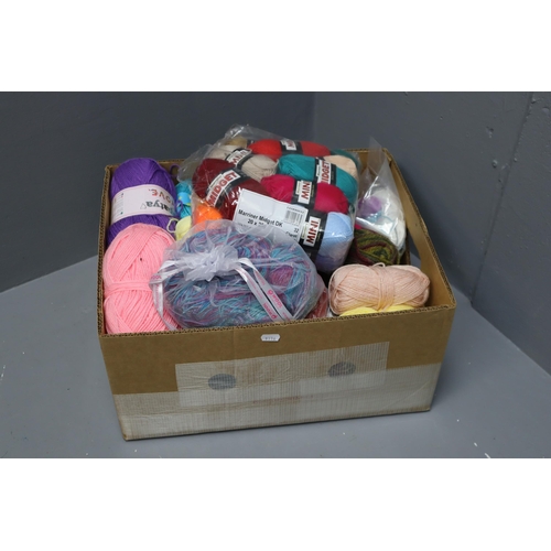 844 - A Large Selection of Knitting Wool, Various Colours and Sizes