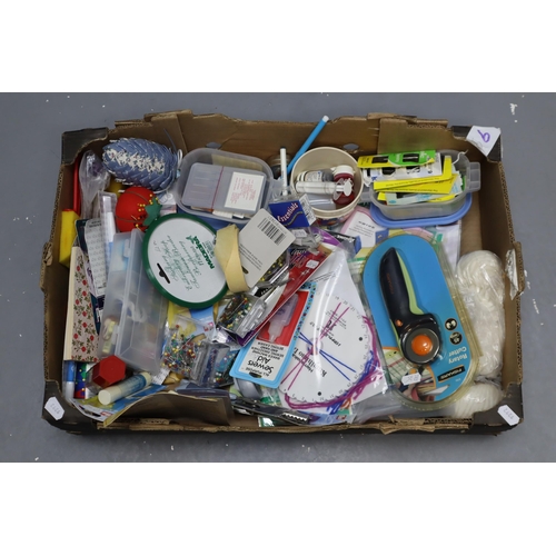 845 - Large Selection of Crafting and Haberdashery Tools and items. Includes Rotary Cutter, Scissors, Tape... 