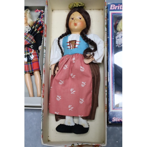 825 - Selection of Vintage Dolls some in Original Boxes. Includes Baitz, Britannia Doll, Bag Pipe Lady and... 