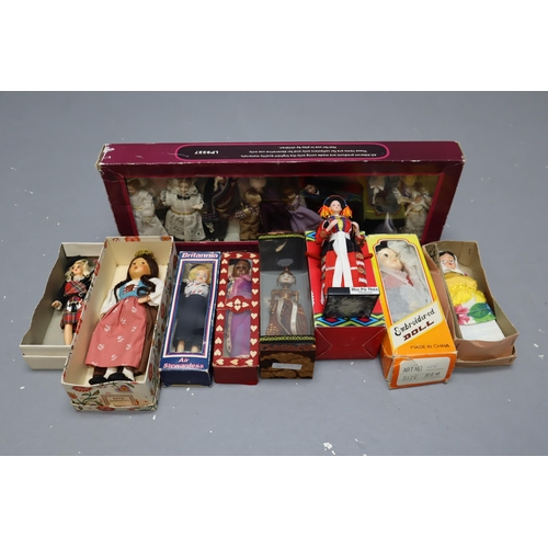 825 - Selection of Vintage Dolls some in Original Boxes. Includes Baitz, Britannia Doll, Bag Pipe Lady and... 