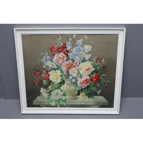 321 - Four Framed Artworks. To Include Original S J Reeve Floral Oil on Board, Harold Clayton Floral Print... 