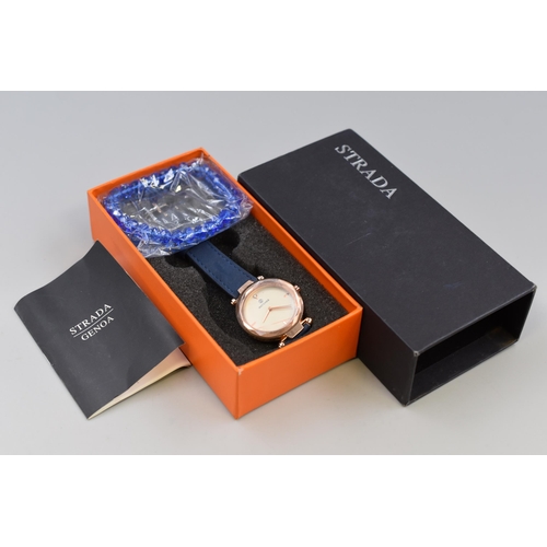 88 - New Strada of Genoa Watch with Matching Bracelet Complete with Presentation Box