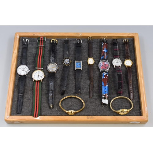 95 - Selection of Assorted Watches including Timex Indiglo, Adolfo, Accurist and More