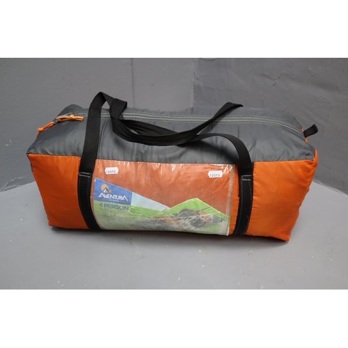 325 - Adventura Four Person Tunnel Tent in Storage Bag Seems to be complete