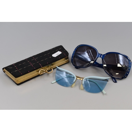 102 - Pair of 1950s Bartex of France Sunglasses with a Pair of SXUC Glasses complete with Case