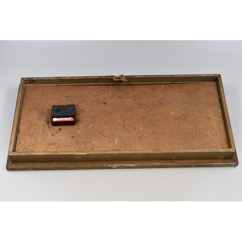 330 - Tetley Bitter Wall Mounted Promotional Clock in Wooden Case (21