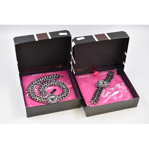 105 - Matching Boxed Butler and Wilson Designer Necklace and Bracelet Set