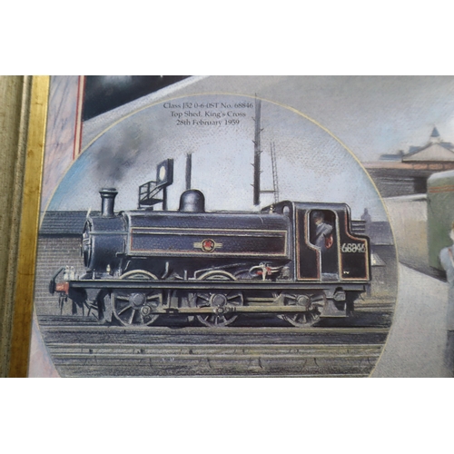 333 - Framed Print Depicting the History of Steam (24